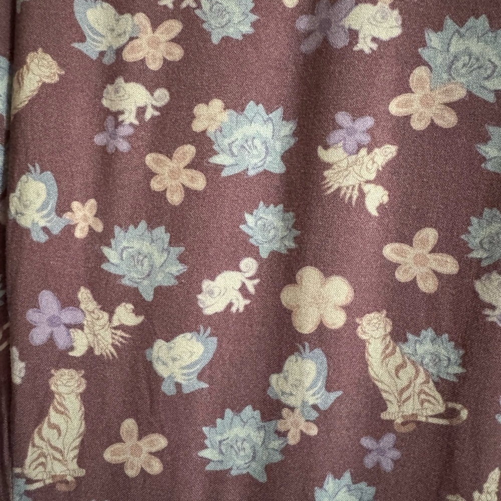 Her Universe Disney Princess Floral Sidekicks Allover Print Dress Purple Size 2 - Picture 9 of 14